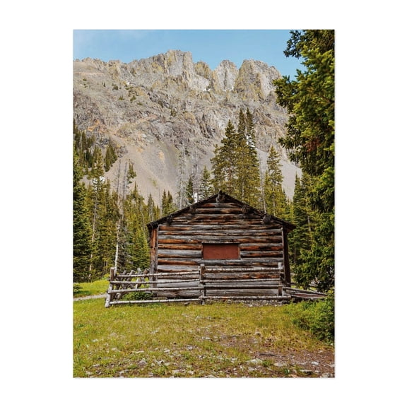 Cameron Pass Cabin - Walden Colorado Photography Mountain Rustic Nature Forest Scenic Wilderness Unframed Wall Art Print 5 x 7 inches
