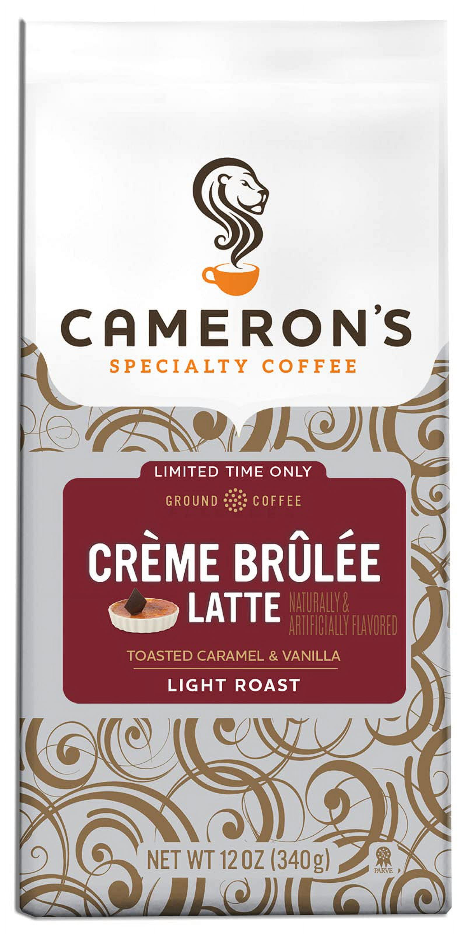 Cameron,S Coffee Holiday Roasted Ground Coffee Bag, Flavored, Crème