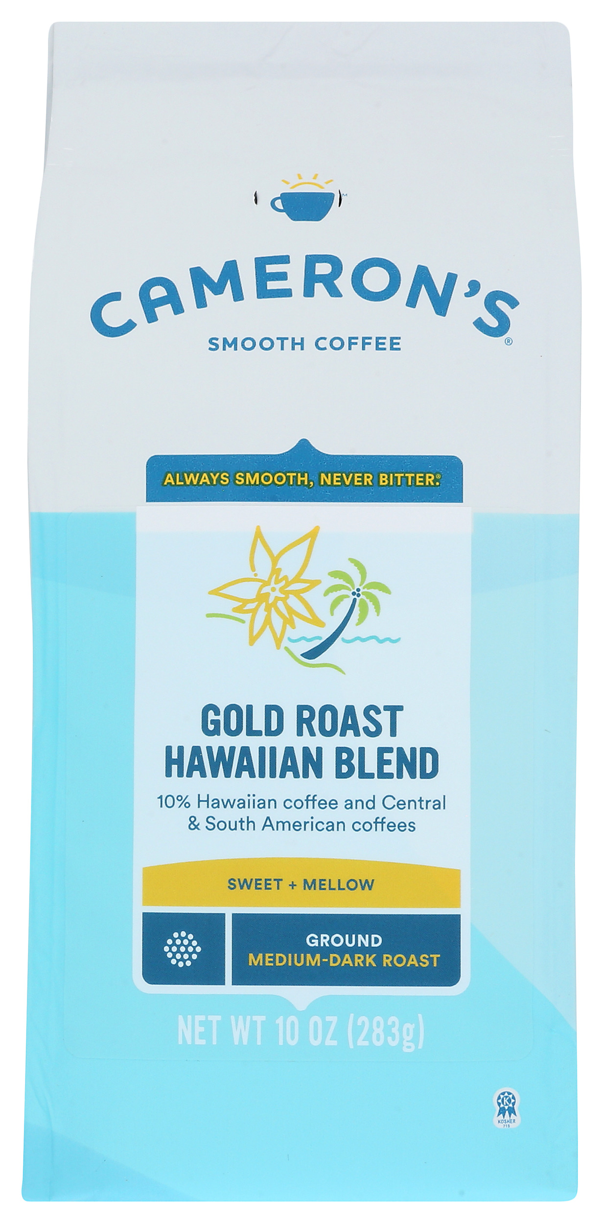 Cameron'S Specialty Coffee Gold Roast Hawaiian Blend Ground 10 Ounce ...