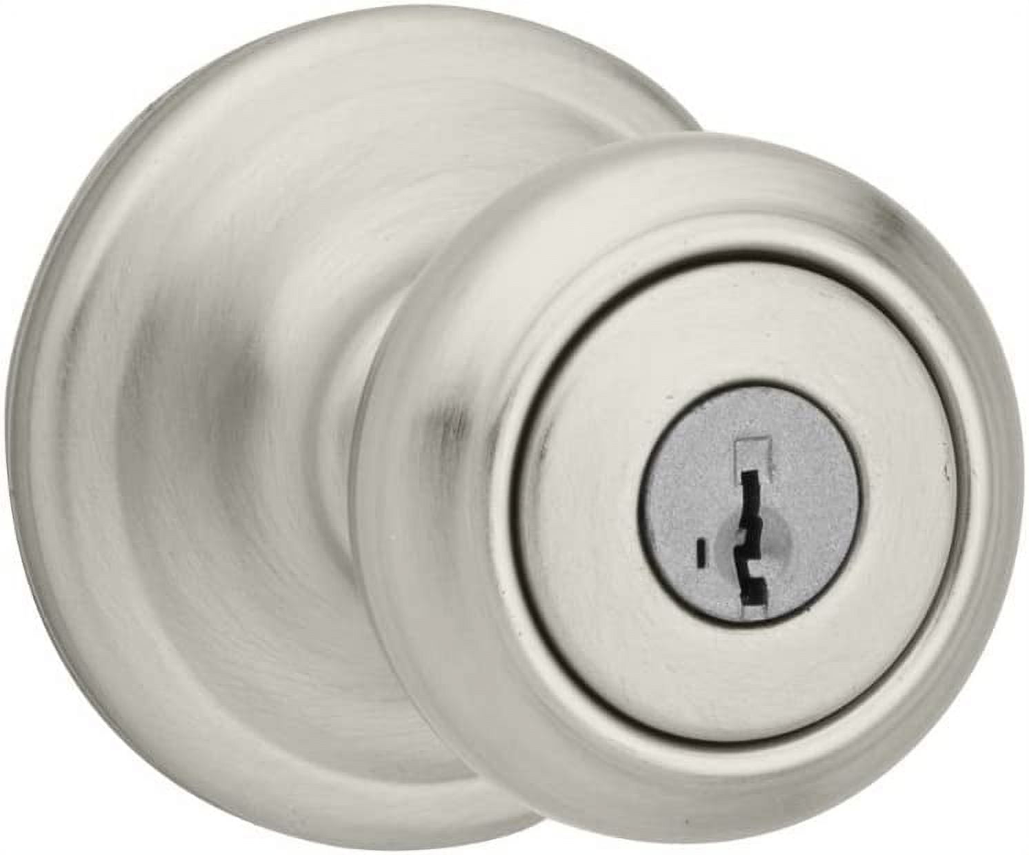 kashiamama　0819 Kwikset Casey Entry Door Handle with Lock and Key, Secure