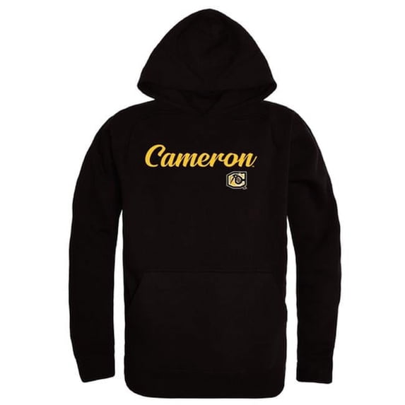 Cameron University Aggies Script Hoodie, Black - Extra Large