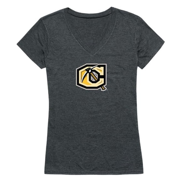 Cameron University Aggies Women Cinder Short Sleeve T-Shirt, Heather Charcoal - Large