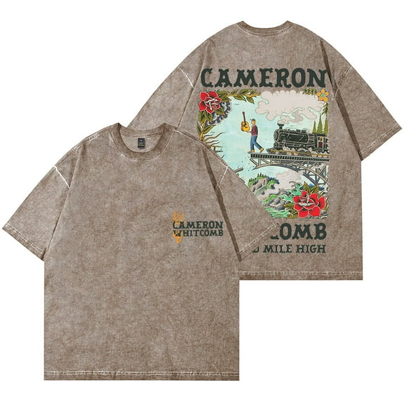 Cameron Whitcomb Hundred Mile High Merch Vintage Wash T-Shirts Women Men Cotton Short Sleeve Tee