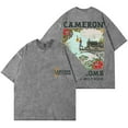 thumbnail image 1 of Cameron Whitcomb Hundred Mile High Merch Vintage Wash T-Shirts Women Men Cotton Short Sleeve Tee, 1 of 6