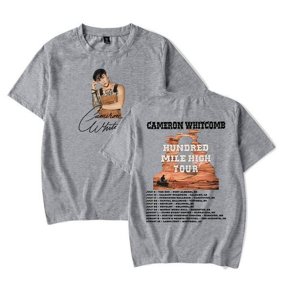 Cameron Whitcomb Hundred Mile High Tour T-Shirts Merch Unisex Fashion Short Sleeve Tees Crew Neck Tops