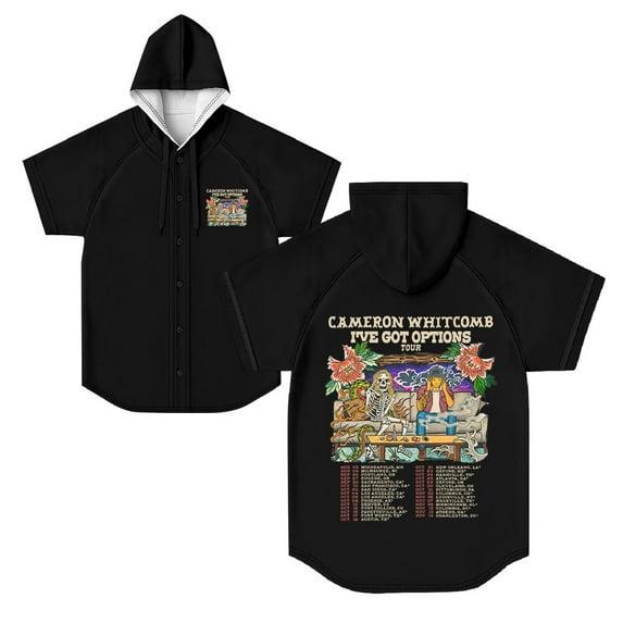 Cameron Whitcomb I've Got Options Tour 2025 T-Shirts Merch Women Clothes Trend Casual Short Sleeve Top