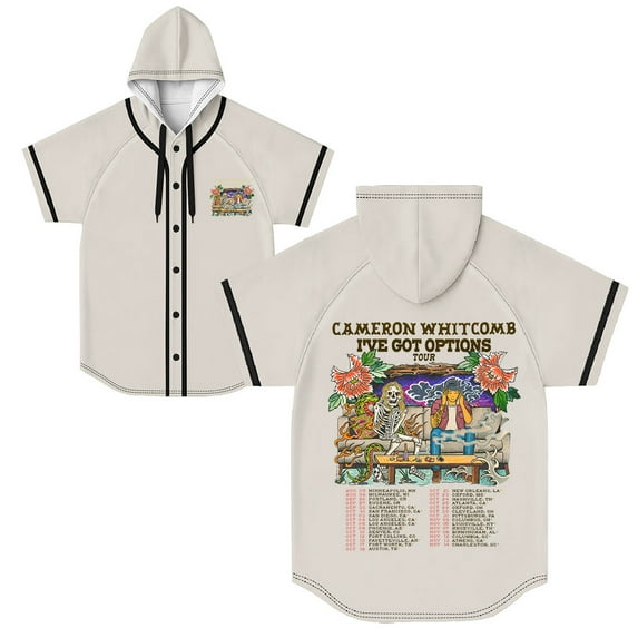 Cameron Whitcomb I've Got Options Tour 2025 T-Shirts Merch Women Clothes Trend Casual Short Sleeve Top