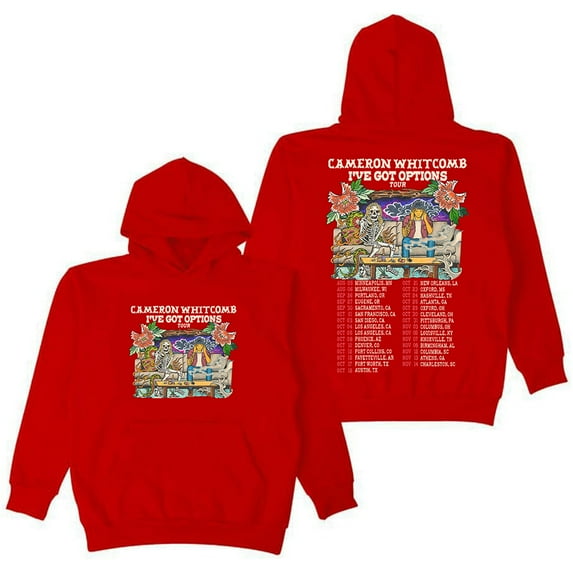 Cameron Whitcomb I've Got Options Tour Hoodie Long Sleeve Streetwear Women Men Hooded Sweatshirt