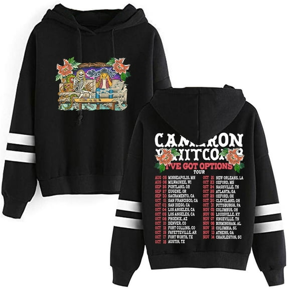 Cameron Whitcomb I've Got Options Tour Hoodies Pocketless Parallel Bars Sleeve Streetwear