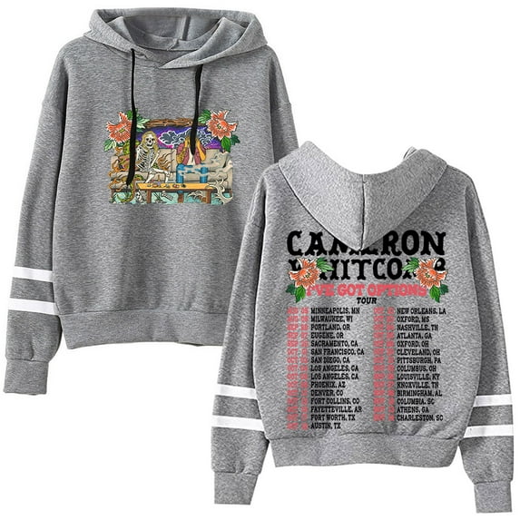 Cameron Whitcomb I've Got Options Tour Hoodies Pocketless Parallel Bars Sleeve Streetwear
