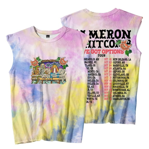Cameron Whitcomb I've Got Options Tour Merch Sleeveless T-Shirts Unisex Fashion Streetwear