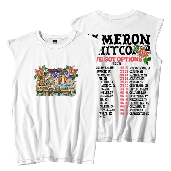 Cameron Whitcomb I've Got Options Tour Merch Sleeveless T-Shirts Unisex Fashion Streetwear