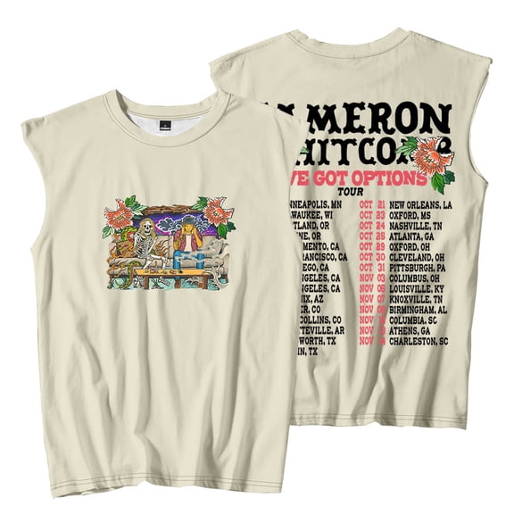 Cameron Whitcomb I've Got Options Tour Merch Sleeveless T-Shirts Unisex Fashion Streetwear