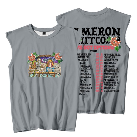 Cameron Whitcomb I've Got Options Tour Merch Sleeveless T-Shirts Unisex Fashion Streetwear