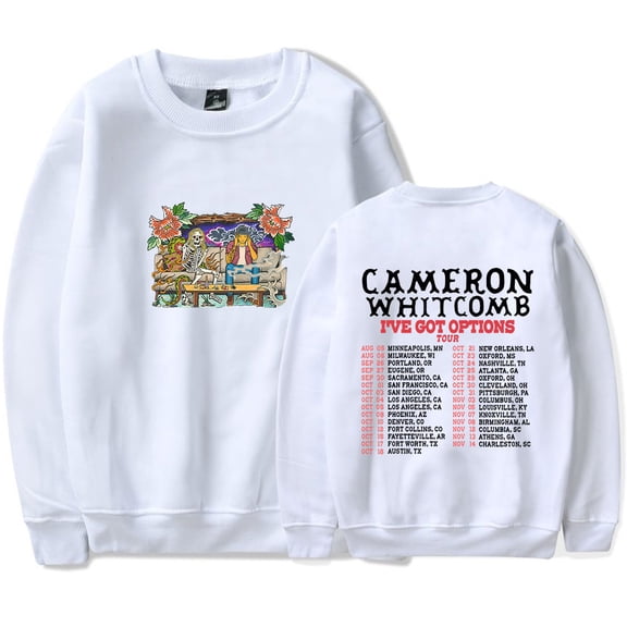 Cameron Whitcomb I've Got Options Tour Merch Sweatshirt Women Men Casual Crewneck Long Sleeve Pullover Clothes