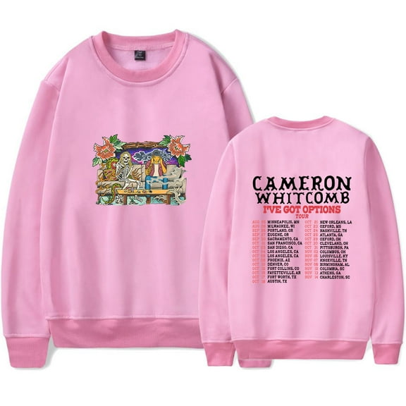 Cameron Whitcomb I've Got Options Tour Merch Sweatshirt Women Men Casual Crewneck Long Sleeve Pullover Clothes