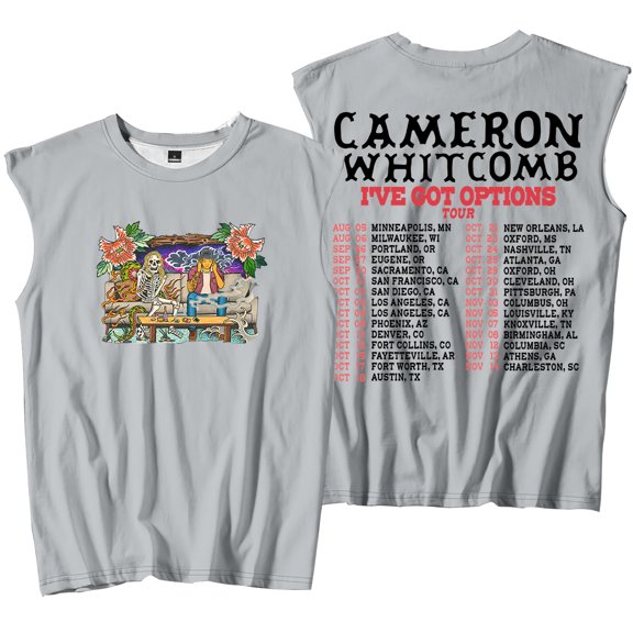 Cameron Whitcomb I've Got Options Tour Merch Tank Tops Sleeveless T-Shirt port Vest Women Men Outdoor Sportwear