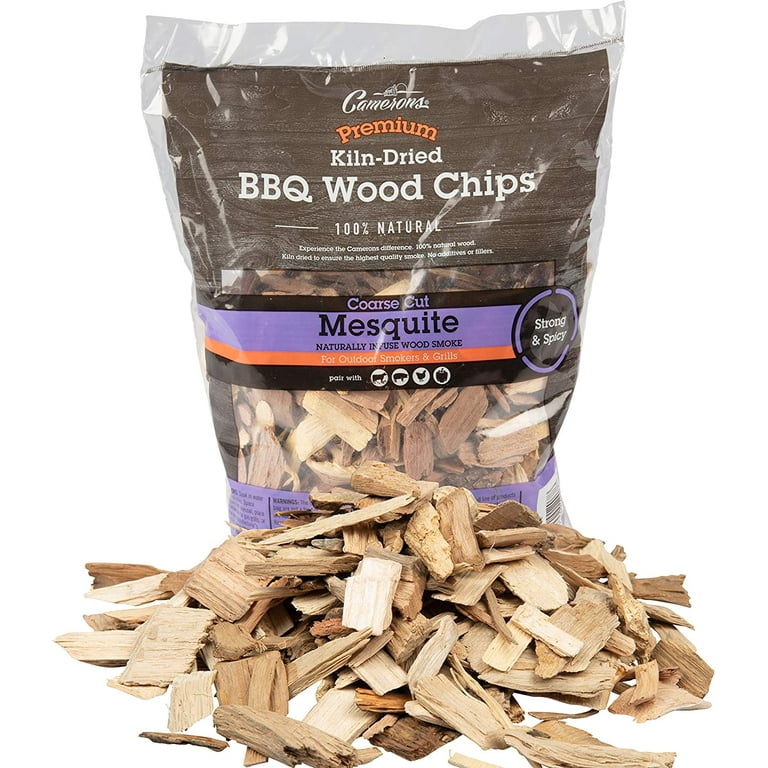 Camerons All Natural Mesquite Wood Chips for Smoker -260 Cu In Bag