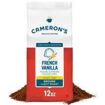 Cameron's Coffee Flavored French Vanilla Ground Coffee, Light Roast, 12 oz, Naturally Caffeinated