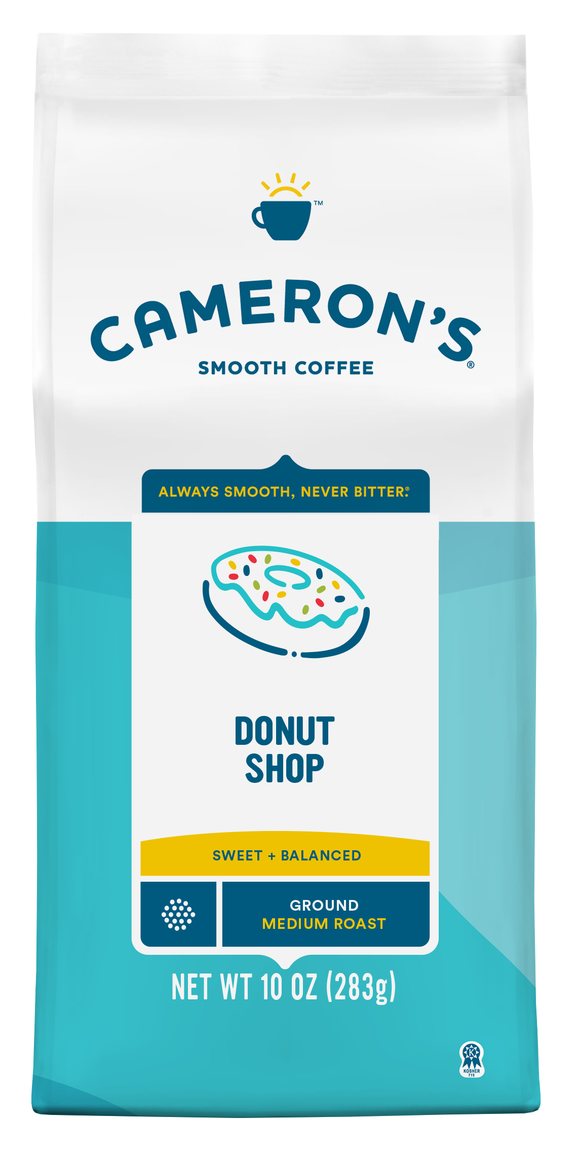 Cameron's Coffee Premium Donut Shop Ground Coffee, Medium Roast, 10 oz - image 1 of 9