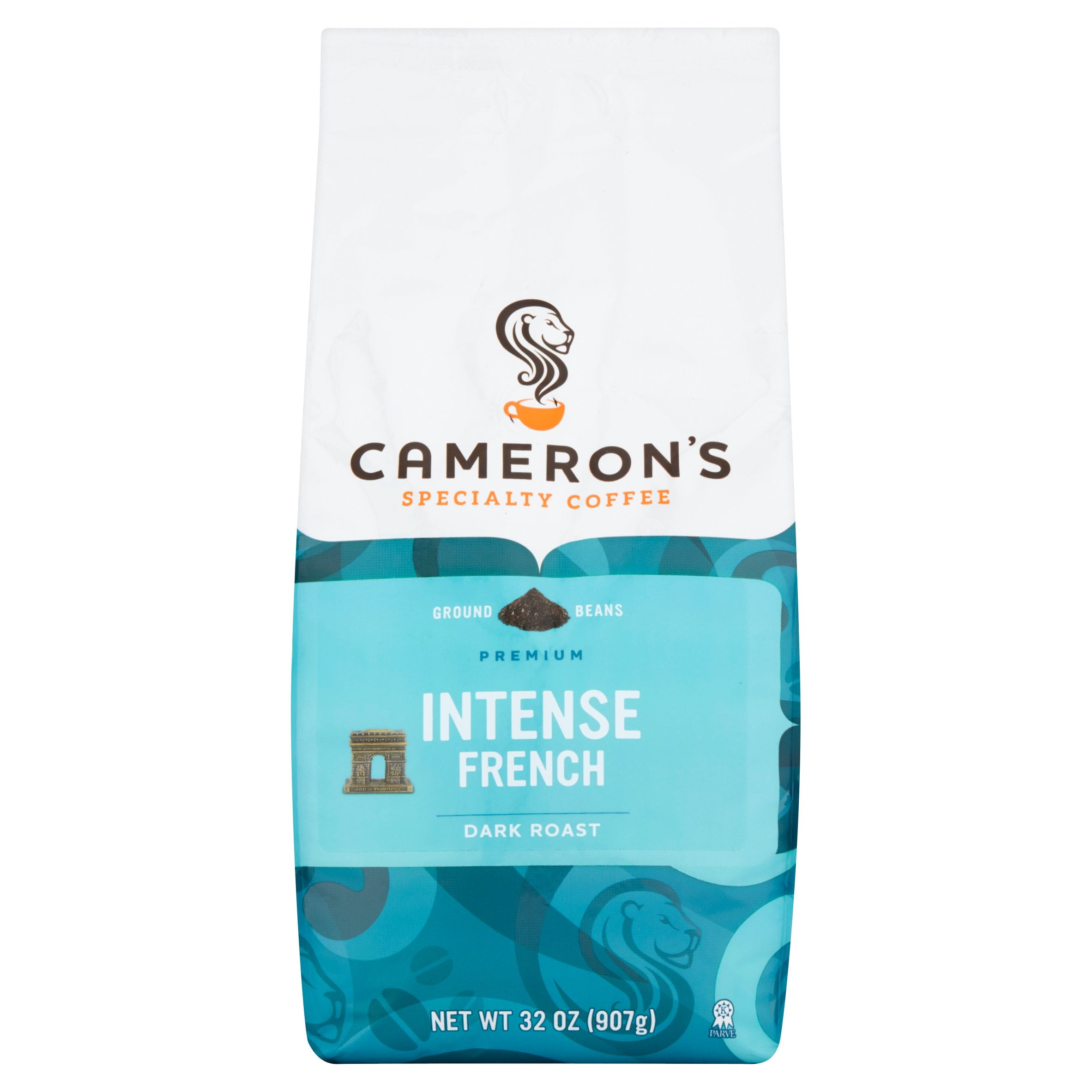 Cameron's Coffee Intense French Dark Roast Ground Arabica Coffee, Roasty & Rich, 28 oz Bag