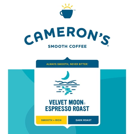 Cameron's Coffee Velvet Moon Espresso Dark Roast Whole Bean Coffee - 4lb