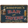 thumbnail image 1 of Cameron's Green Bar & Tavern Rustic Sign Decor 8x12 108120047715, 1 of 1