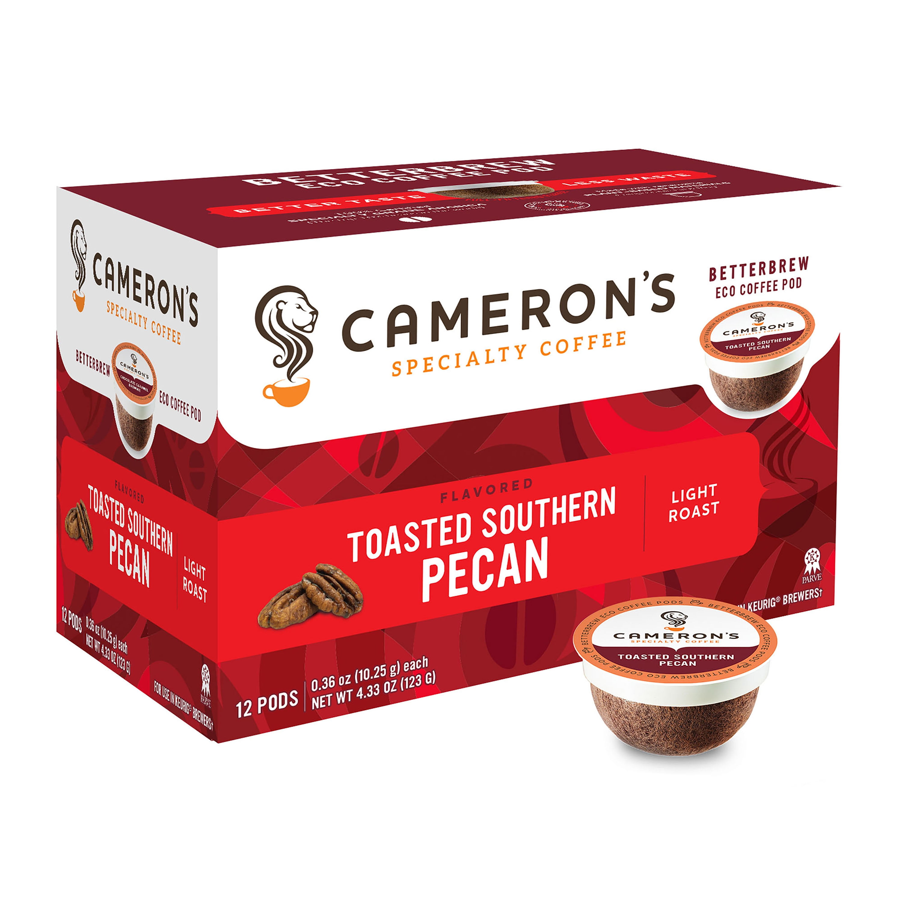 Cameron's Specialty Coffee Toasted Southern Pecan Flavored Single Serve