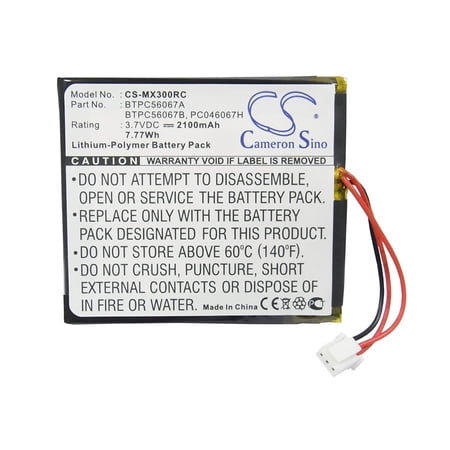 Cameron sino 2100mAh Li_Polymer Replacement BTPC56067 PC046067H Battery For Universal MX_3000 MX_3000i Remote Control