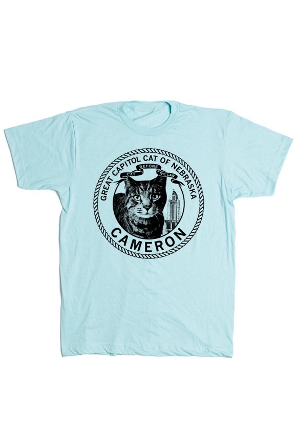 Cameron the Cat Circle Logo Graphic Tee TShirt Gift