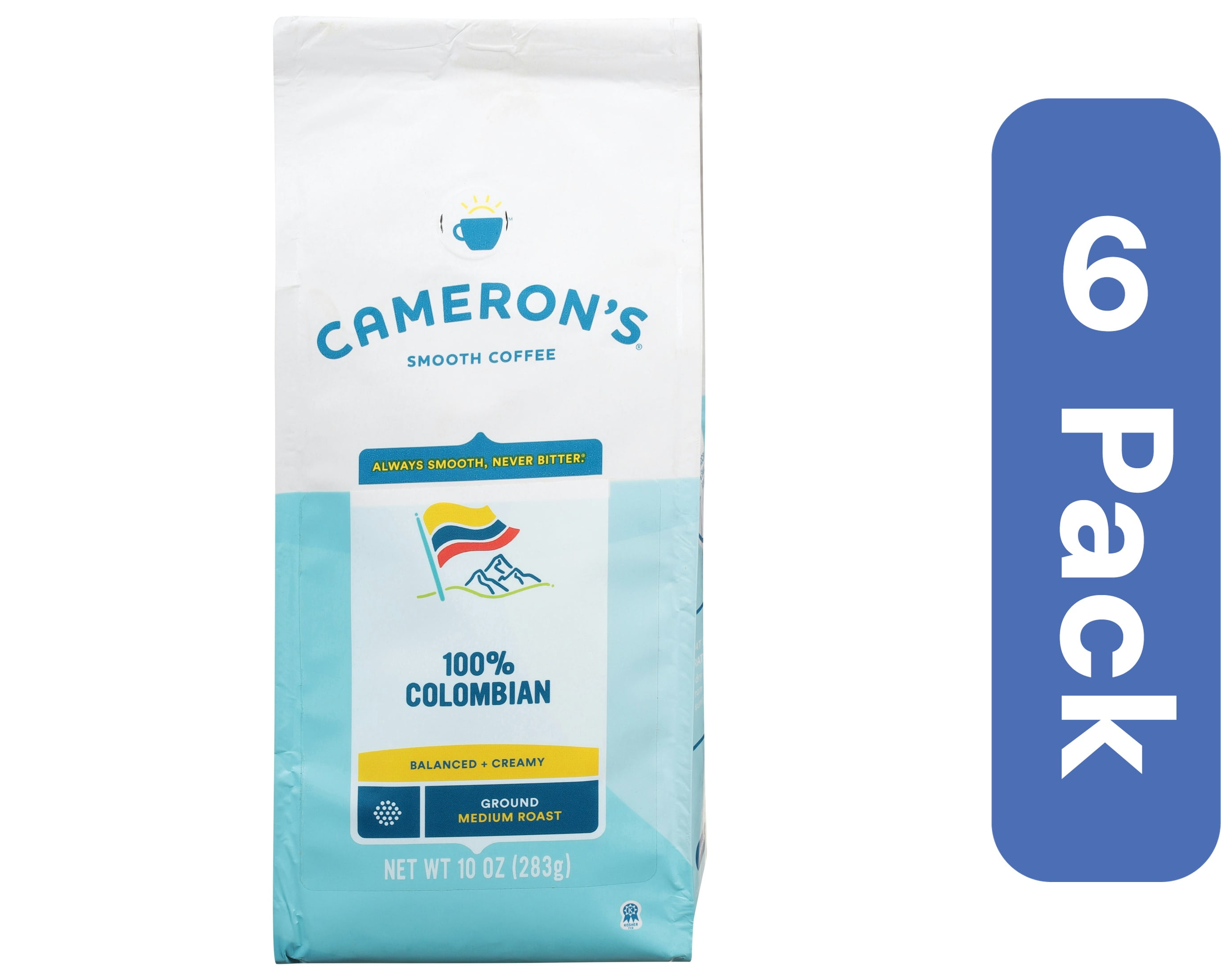 Camerons Coffee Ground Colombian 10 oz (Pack Of 6)