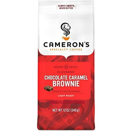 Camerons Coffee Roasted Ground Coffee Bag, Flavored, Chocolate Caramel Brownie, 12 Ounce (Pack Of 3)