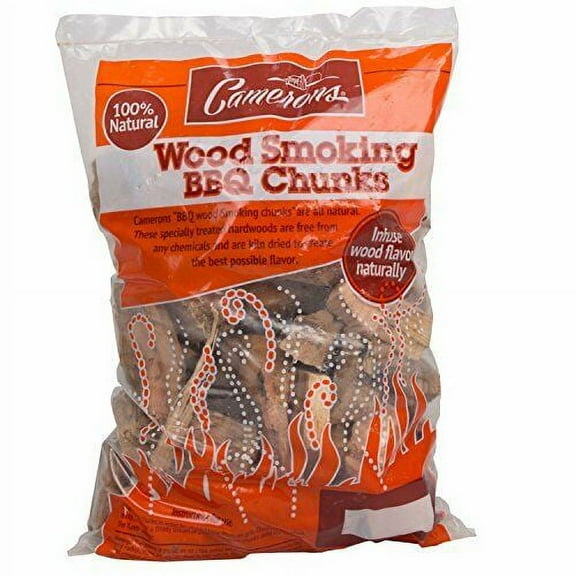 Camerons All Natural Pecan Wood Chunks for Smoking - 420 Cu. in. Box, Approximately 5 Pounds - Kiln Dried Large Cut BBQ Wood Chips for Smoker -Barbecue Chunks for Smoked Meat - Grilling Gifts