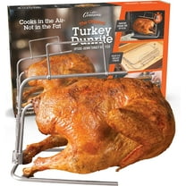 Camerons Turkey DunRite Roaster - Patented Upside-Down Stainless Steel Turkey Roaster - Innovative Design Keeps Juices Inside Meat & Reduce Cook Time- Great for Dinners