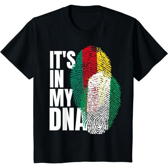 Cameroon And Nigerian Mix DNA Heritage Flag Gift T-Shirt
