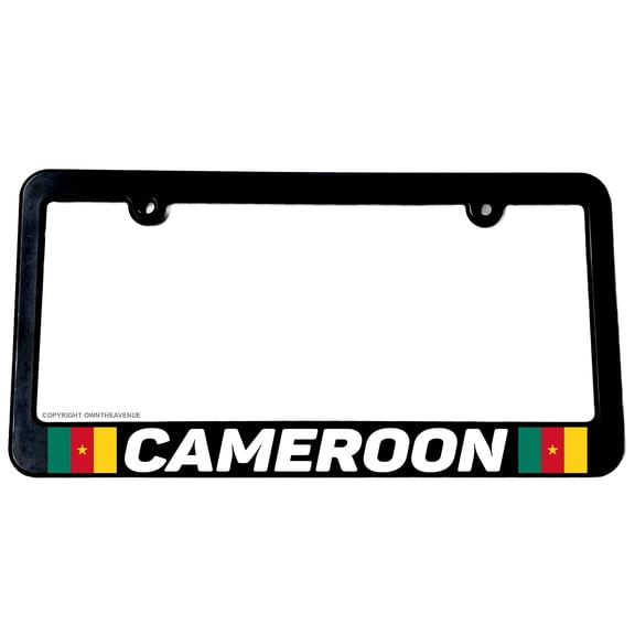 Cameroon World Country Flag Car Truck Auto License Plate Frame