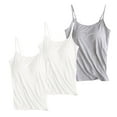 thumbnail image 1 of Cami Tops for Women! Comdrip Chest Cushion Suspender Tank Top without Ring Cup Outer Wear Underwear Yoga Sports T Shirt Women Camisole Tops Light Blue M, 1 of 3