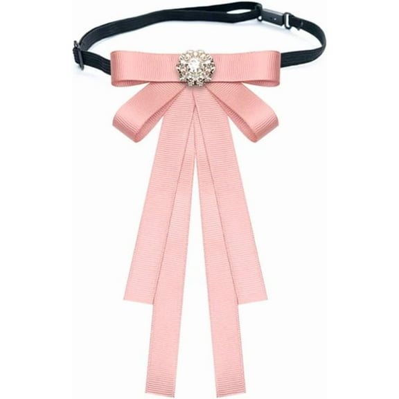 Camicover Bow Brooch Pin Bow Tie Formal Pre Tied Bow Ties Collar for Women Girls