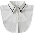 thumbnail image 1 of Camicover Chiffon Detachable Fake Collar,Half Shirt Blouse Dickey Collar Faux False Collar Elegant for Women Girls, 1 of 6