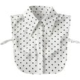 thumbnail image 1 of Camicover Chiffon Detachable Fake Collar,Half Shirt Blouse Dickey Collar Faux False Collar Elegant for Women Girls, 1 of 8