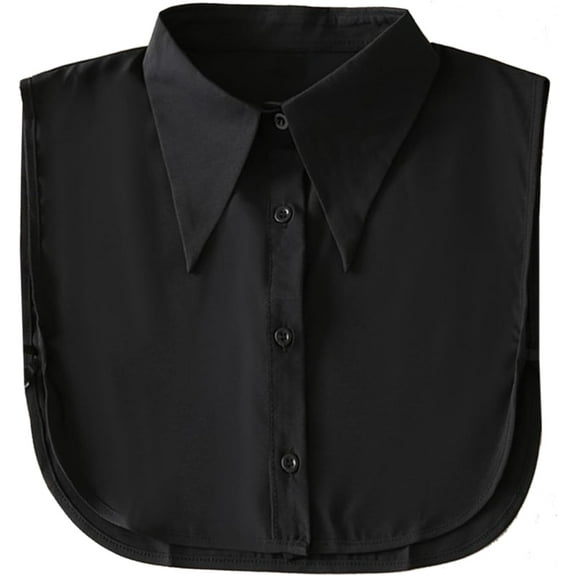 Camicover Chiffon Detachable Fake Collar,Half Shirt Blouse Dickey Collar Faux False Collar Elegant for Women Girls