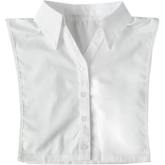 Camicover Cotton Classic Detachable Dickey Collar Half Shirts Blouse False Collar Top for Women Girls Outfits