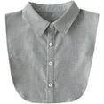 thumbnail image 1 of Camicover Cotton Fake Collar Detachable Dickey Collar Half Shirts Blouse False Collar Top for Women Girls Outfits Medium, 1 of 6