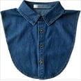 thumbnail image 1 of Camicover Denim Fake Collar Detachable Dickey Collar Half Shirts Blouse False Collar Top for Women Girls Medium, 1 of 7
