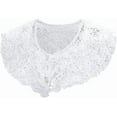 thumbnail image 1 of Camicover Detachable Dickey Collar Fake Collar Embroidery Neck Ruff Mini Cape Choker Blouse Collar for Women Girl, 1 of 9