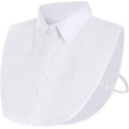thumbnail image 1 of Camicover Fake Collar Detachable Half Shirt False Collar Solid Color Pointed Doll Peter Pan Blouse Dickey for Women Favors, 1 of 6