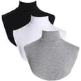 thumbnail image 1 of Camicover Modal Fake Turtleneck Detachable Dickey Collar Turtleneck Top Half Shirt Blouse Fake Collar, 1 of 4