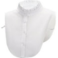 thumbnail image 1 of Camicover Simple Ruffles Fake Collar Detachable Dickey Collar Clothes Accessory (White), 1 of 4