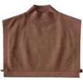 thumbnail image 1 of Camicover  Solid Color Knit Turtleneck Fake Collar,Half Top Wear Outer or in Sweater Hoodie High Neck Mock Collar for Lady Girls, 1 of 1