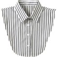 thumbnail image 1 of Camicover  Striped Detachable Collar Half Shirt Blouse Dickey Collar Elegant for Women Girls, 1 of 3